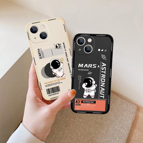 Astronaut Space Moon Liquid Cover Case For Apple iPhone 13 Pro Max Mini SE  7 8 12 11 Xr Xs