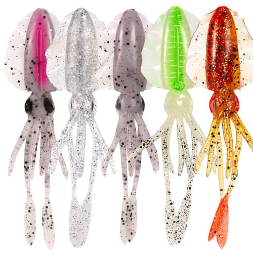 5 Color Fishing Soft Lure Squid Fishing Lures Octopus Fishing Lure