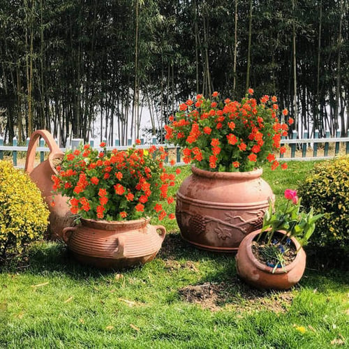 2Pcs Artificial Flowers Long-lasting Vibrant Realistic Faux Plants for Home Garden  Outdoor Decoration - buy 2Pcs Artificial Flowers Long-lasting Vibrant Realistic  Faux Plants for Home Garden Outdoor Decoration: prices, reviews