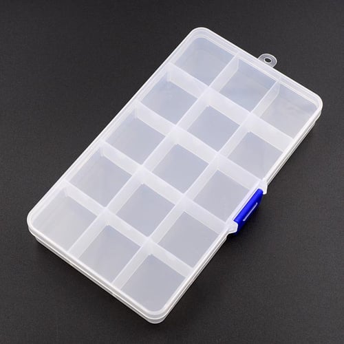 15 Grids Adjustable Storage Box for Small Jewelry Tool Box Bead Pills  Organizer Nail Art Tip Case - buy 15 Grids Adjustable Storage Box for Small Jewelry  Tool Box Bead Pills Organizer