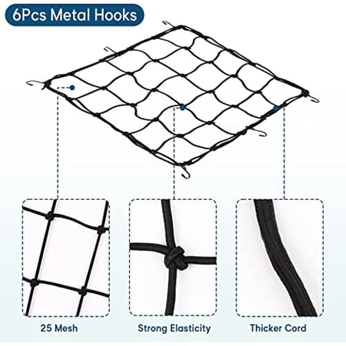 1 Meter Black Elastics Rubber Luggage Rope Cord Hooks Bikes Rope Tie  Luggage Roof Rack Strap