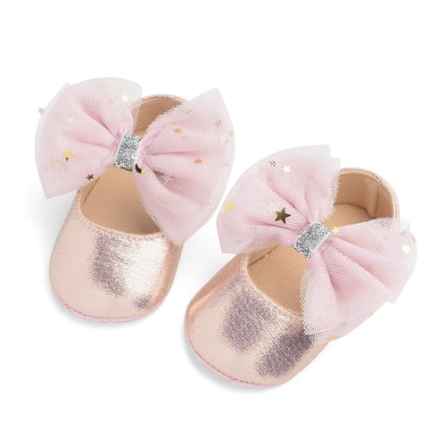 Baby Shoes Infat Newborn Girl First Walkers Butterfly Knot