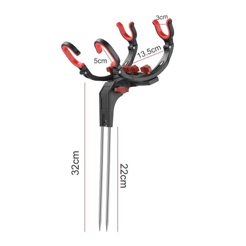 ABS Fishing Rod Pole Holder Rack Rest 360 Adjustable Removable