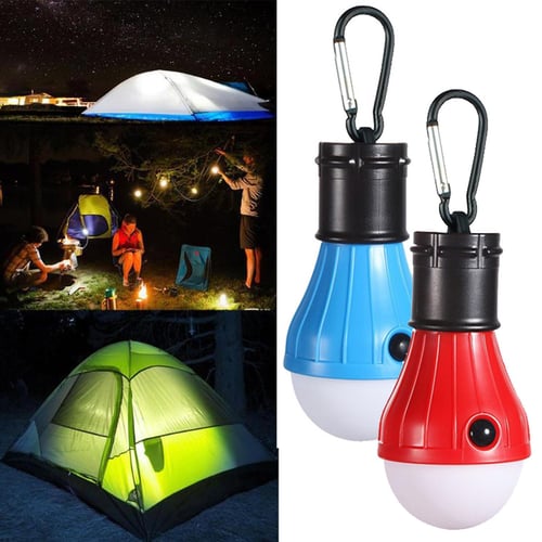 Coideal LED Tent Lights 4 Pack Portable Camping Light Lamp Tent Lantern Bulb for Hurricane Emergency Backpacking Hiking Outdoor & Indoor, Battery