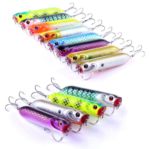 Fishing Baits Hard Fishing Lure Gold Metal Spoons with Treble