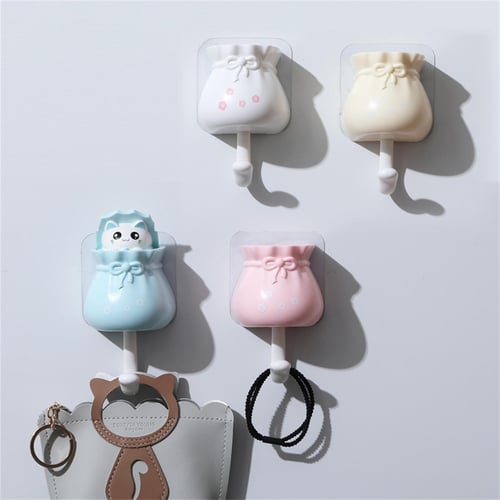 Wiwilys Creative Cat Hook Wall-mounted Hooks Coat Hooks Punch-free Hooks  For Hanging Hats, Coats, Keys And Towels - buy Wiwilys Creative Cat Hook  Wall-mounted Hooks Coat Hooks Punch-free Hooks For Hanging Hats