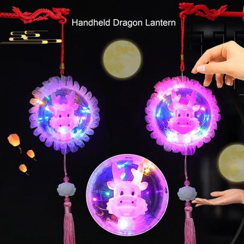Cheap 1 Set Goldfish Paper Lantern with Pole Battery Operated DIY Handmade  Chinese New Year Mid-Autumn Festival Fish Night Light Material Bag Children  Gift