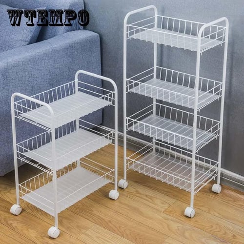 1pc Small Cart Storage Rack, Multilayer Kitchen/bedroom/bathroom Storage  Organizer For Baby Food And Snacks, With Moving Wheels