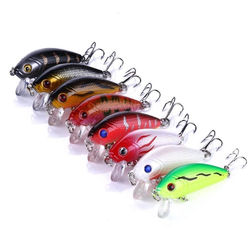 1pc Mini Minnow Lures for Perch Lifelike Pike Lure Bait Boat