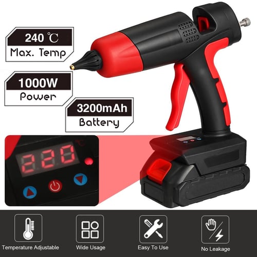 Electric Hot Melt Glue Gun Kit Rechargeable Cordless Glue Gun With 11mm  Glue Stick Hot Melt For Makita 18V Battery Craft & DIY