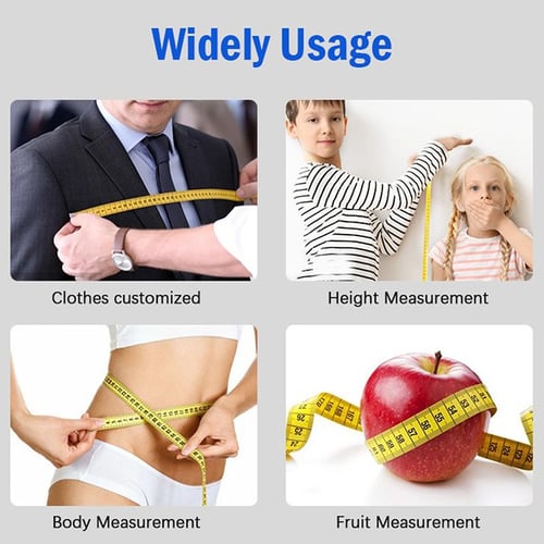 1Pcs Tape Measure Measuring Tape for Body, 120-Inch Double Scale Sewing  Flexible Ruler for Weight Loss Body Measurement Tailor Craft Vinyl Body  Measurement Tape(White, Yellow)