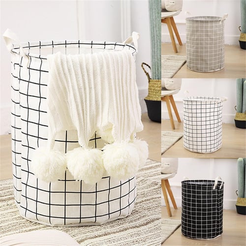 1pc Foldable Household Laundry Hamper Storage Basket, Suitable For Clothes,  Toys, Sundries Storage And Organization