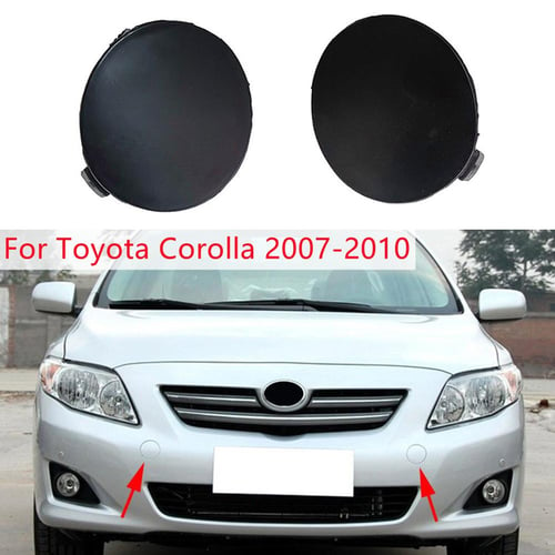 2x Front Bumper Tow Hook Towing Eye Cover Cap Fit for Toyota RAV4 2016 2017  2018