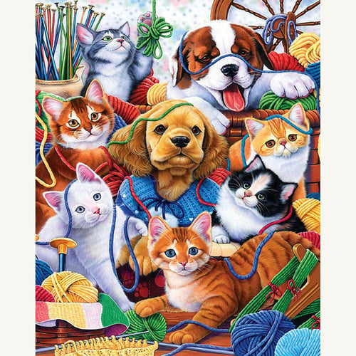 DOG AND CAT Cross Stitch Kit