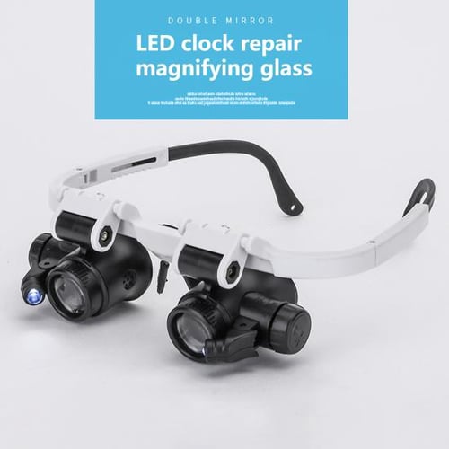 Glasses Magnifier Folding Clip On Loupe Eyeglass Lens Clear Lens