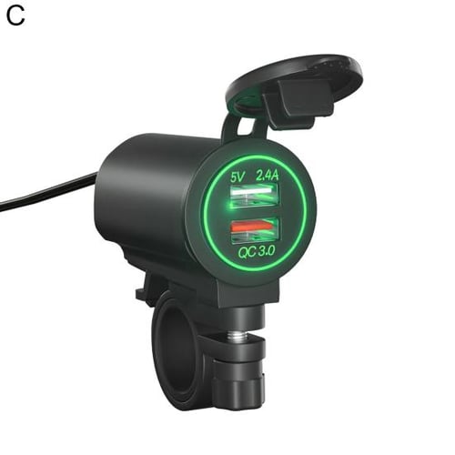 Motorcycle Charger Adapter Waterproof Power Supply DC12-24V Dual USB  Motorcycle Phone Charger Moto Accessories - buy Motorcycle Charger Adapter  Waterproof Power Supply DC12-24V Dual USB Motorcycle Phone Charger Moto  Accessories: prices, reviews