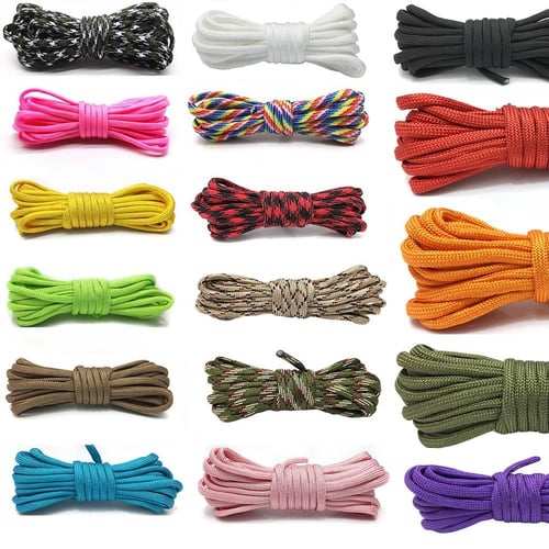 4MM High Quality 5/10/20/30m Survival Paracord Luminous Rope Camping Glow  Paracord 7 Strand