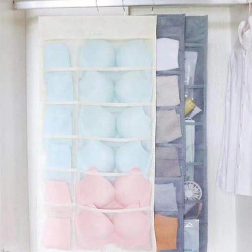 Double Sided Underwear Storage Bag Folding Hanging Bra Clother