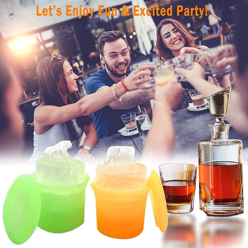  Ice Cube Trays, Reusable Pumpkin Ice Cube Mold Trays, Silicone Ice  Cube Tray with Lid for Whiskey, Cocktail, Beer, Fruit Juice: Home & Kitchen