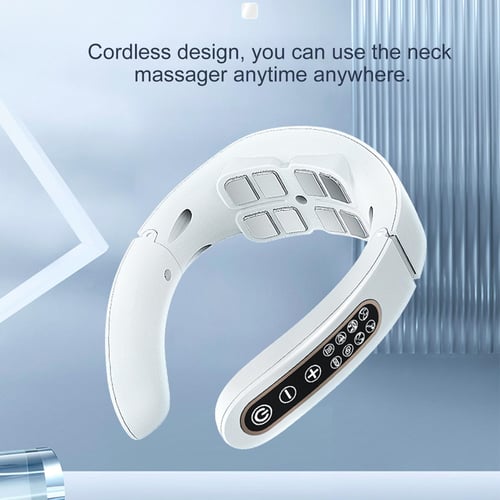 1pc Pulse Smart Mini Neck Massager Sticker USB Rechargeable Multi-function  Massage Device Portable Shoulder & Neck Massager