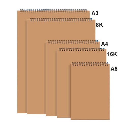 A4/8k/16k Sketchbook For Markers Drawing Spiral Notebook Blank