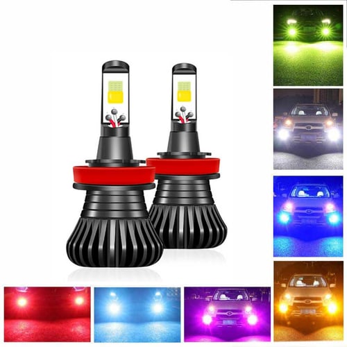 2Pcs H11 H8 LED Car Fog Light Bulbs Headlight H9 H4 H7 H1 9005 HB3 9006 HB4  H16JP Driving Running Light Auto Led Lamps 6500K 12V - buy 2Pcs H11 H8 LED