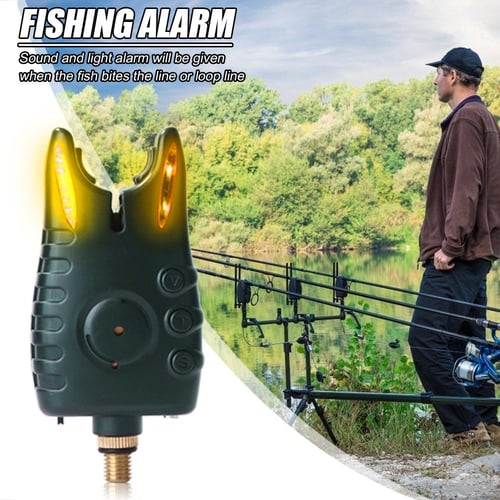 Lixada Fishing Bite Alarm，Sensitive Fishing Bite Alert Sound Alarm  Sensitively,Fishing Bite Indicators with LED Lights for Daytime/Night Carp  Fishing