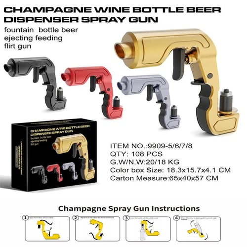 Champagne beer spray gun