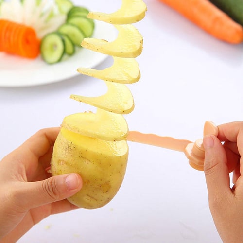 Kitchen Gadget Funnel Vegetable Carrot Radish Cutter Shred Slicer Spiral  Device