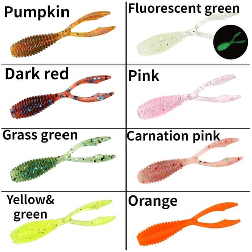 Fake Wobbler Fishing Lures Shad Worm Soft Baits Silicone Rubber