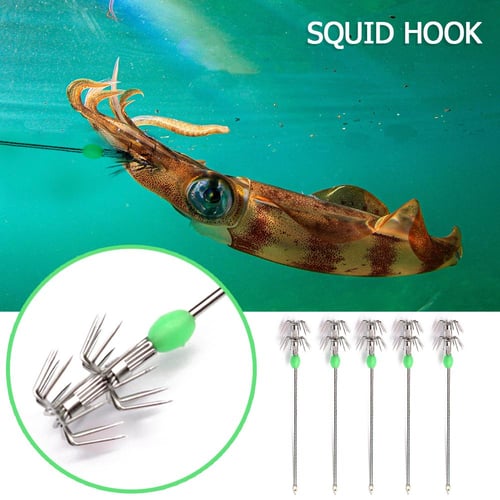 10pcs Double-Layer Umbrella Squid Hooks Glow in Dark Octopus Fishing Hook -  buy 10pcs Double-Layer Umbrella Squid Hooks Glow in Dark Octopus Fishing  Hook: prices, reviews