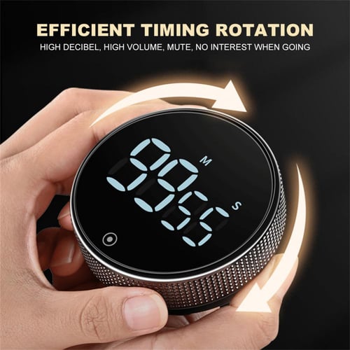 Kitchen Cooking Shower Timer Training Stopwatch Alarm Clock Electronic Cooking  Clock Countdown Timer Magnetic LED Digital LCD Display