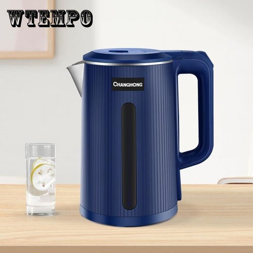 Blue Electric Kettle Temperature Control Water Boiler 2.3L 220V