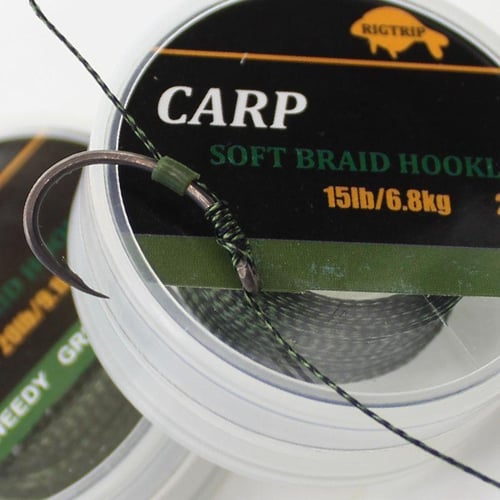 10m Carp Fishing Line Leadcore 35 45 55LB Camo Green Lead Core