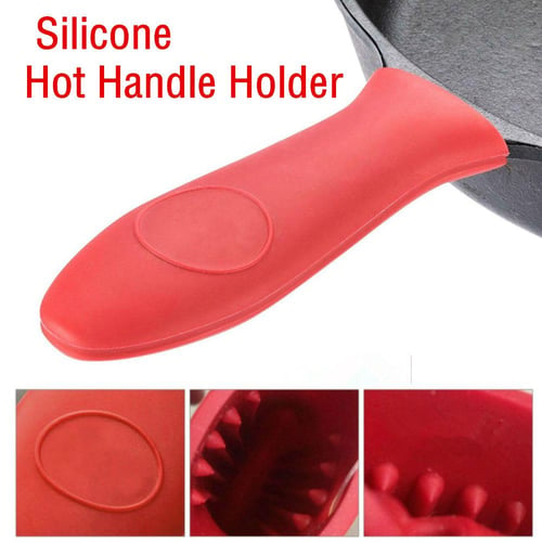 Silicone Hot Handle Holder Lodge Pot Sleeve Ashh Cover Grip For Kitchen Pan  Hold