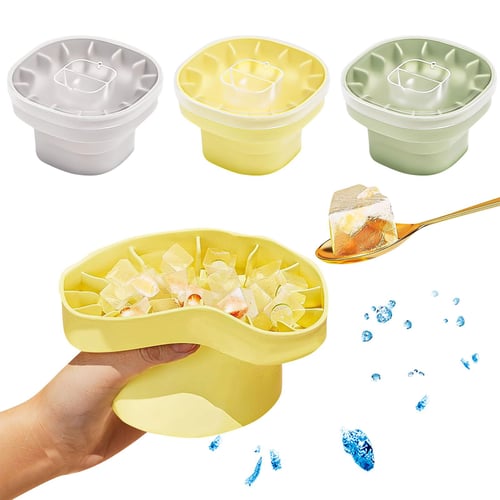 Easy Release Silicone Ice Cube Tray Freezer Bucket Storage Bin Container  with Lid - China Ice Lattice Silicone Mold and Ice Silicone Mold Series  price