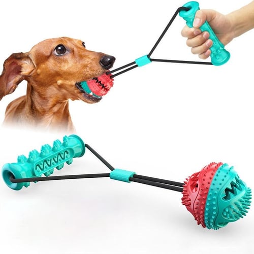 1pc Pet Dog Toy - Slow Feeder Ball With Silicone, For Teeth