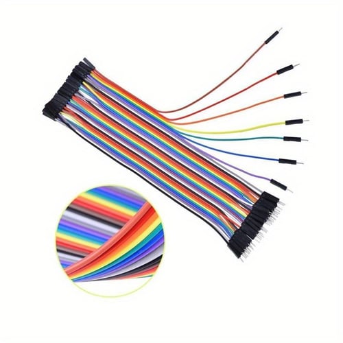 120pcs Breadboard Jumper Wires 20cm Dupont Cable, 40pin M to F, 40pin