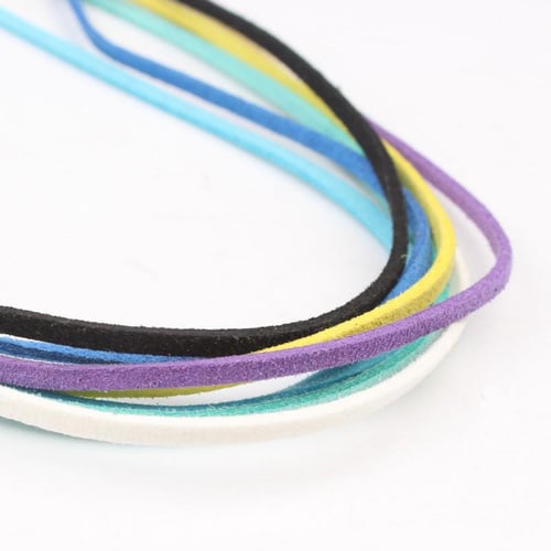 20 yards 2.8x1.5mm Faux Suede Cord String Rope Thread Velvet Leather Cords  for Necklace Jewelry