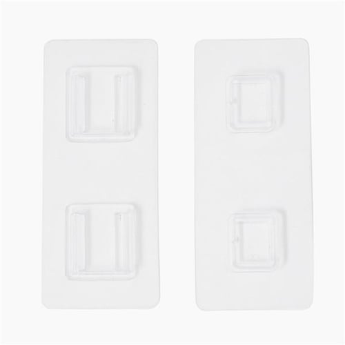 Self Adhesive Double-sided Hook Snap Button Multi-purpose Hooks Strong  Transparent Suction Cup Wall Holder Wall Hooks Hanger