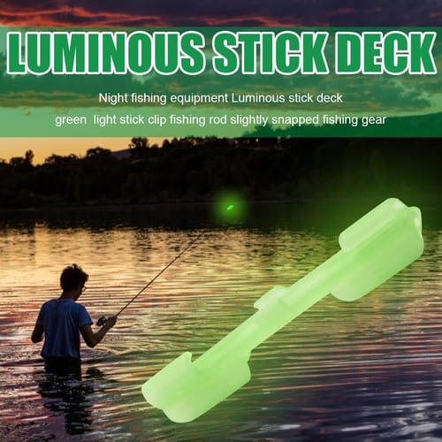 20pcs Night Fishing Rod Tip Light Holder Clip Feeder Fluorescent