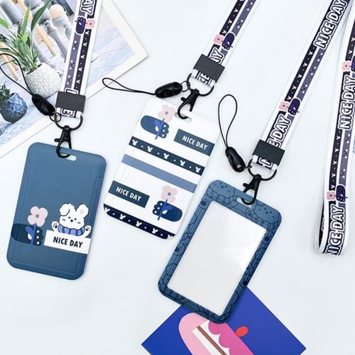 Cute Bear Card Holder Kawaii Badge Holders Cute ID Card Holders