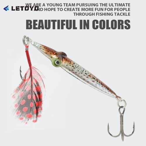 21g/ 6.6cm Sturdy All Water Applicable Spray Painting Fishing Lure Road  Bait Iron Plate Squid Bait Fishing Supplies - buy 21g/ 6.6cm Sturdy All  Water
