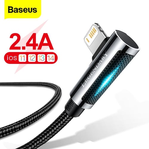 Baseus Usb Cable Iphone 14 13 12 11 Pro Xs Max X Xr 8 7 Plus 2.4a