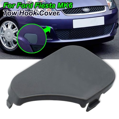 1x Car Front Bumper Tow Hook Cover For Ford Fiesta MK6 2005 2006 2007 2008  Towing Eye Cap 1375861 6S6117A989AA Auto Replacement - buy 1x Car Front  Bumper Tow Hook Cover For