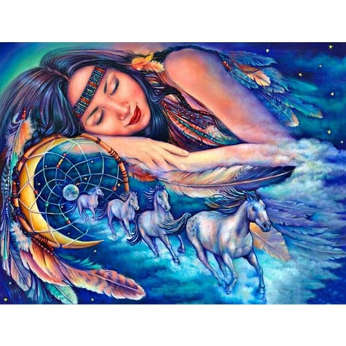 5D Diamond Painting Sleeping Beauty Circle Kit