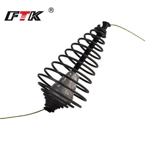 FTK 1pcs 20g- 45g Carp Fishing Feeder Fishing Bait Cage with Barrel Swivel  Lead Sinker with Hooks for Carp - buy FTK 1pcs 20g- 45g Carp Fishing Feeder  Fishing Bait Cage with