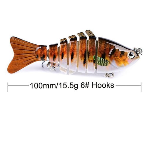 Jointed Multi Sections Fishing Lure 10cm 15.5g Wobbler Crankbait