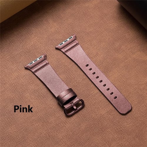 Luxury Slim Leather Strap For Apple Watch Band 49mm 41mm 45mm 38mm 42mm  40mm Vintage Design Bracelet For iWatch Ultra 8 7 SE 6 5