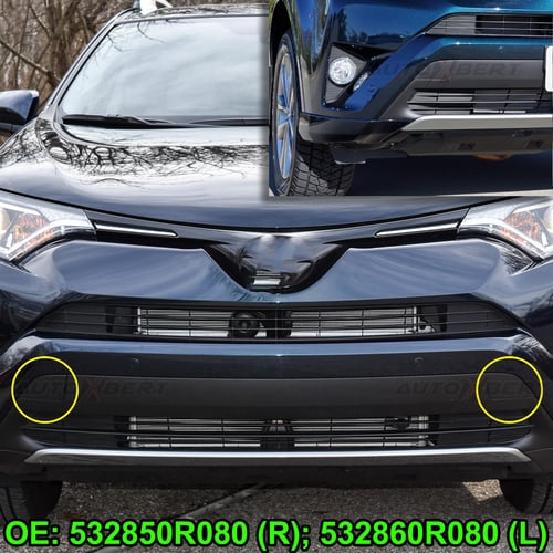 Front Bumper Tow Hook Towing Eye Cover Cap Fit for Toyota RAV4